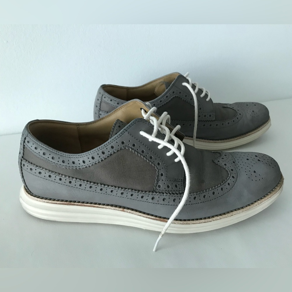 Cole Haan Grey Men’s Oxford Size 10.5 Pre-Owned in Fair condition